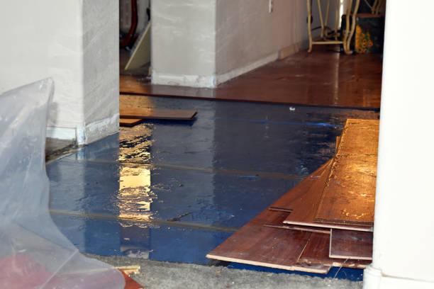 Professional Emergency Water Damage Restoration technician working in Logan, OH